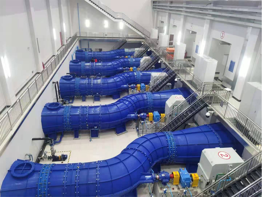 王道泵站，國內首次將大型平面S軸伸貫流泵應用于跨流域調水工程